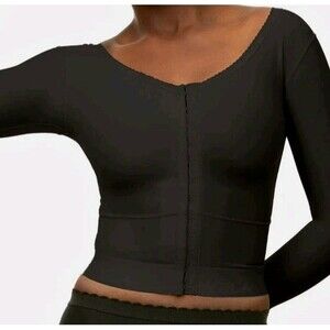 Isavela Compression Vest Medium Sleeves Size S/M Black Excellent Condition